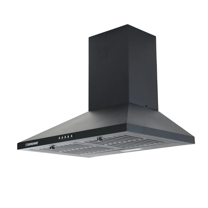 Sunshine VS2 Pro-60 Black Wall Mounted Decorative Hoods Chimney - Image 3