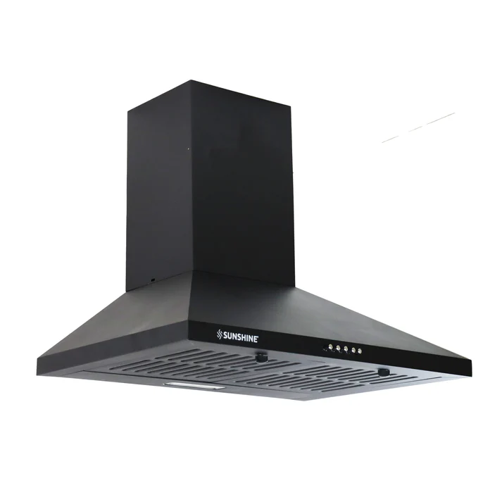 Sunshine VS2 Pro-60 Black Wall Mounted Decorative Hoods Chimney - Image 2