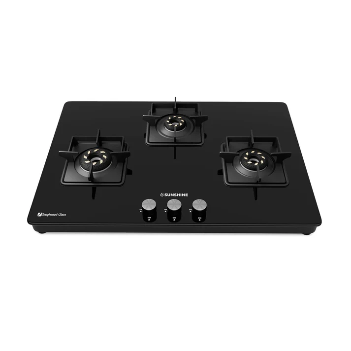 Sunshine Slimmest Magnite 4 Burner Glass Hob Top Cooktop Manual Ignition (PNG) - Image 13
