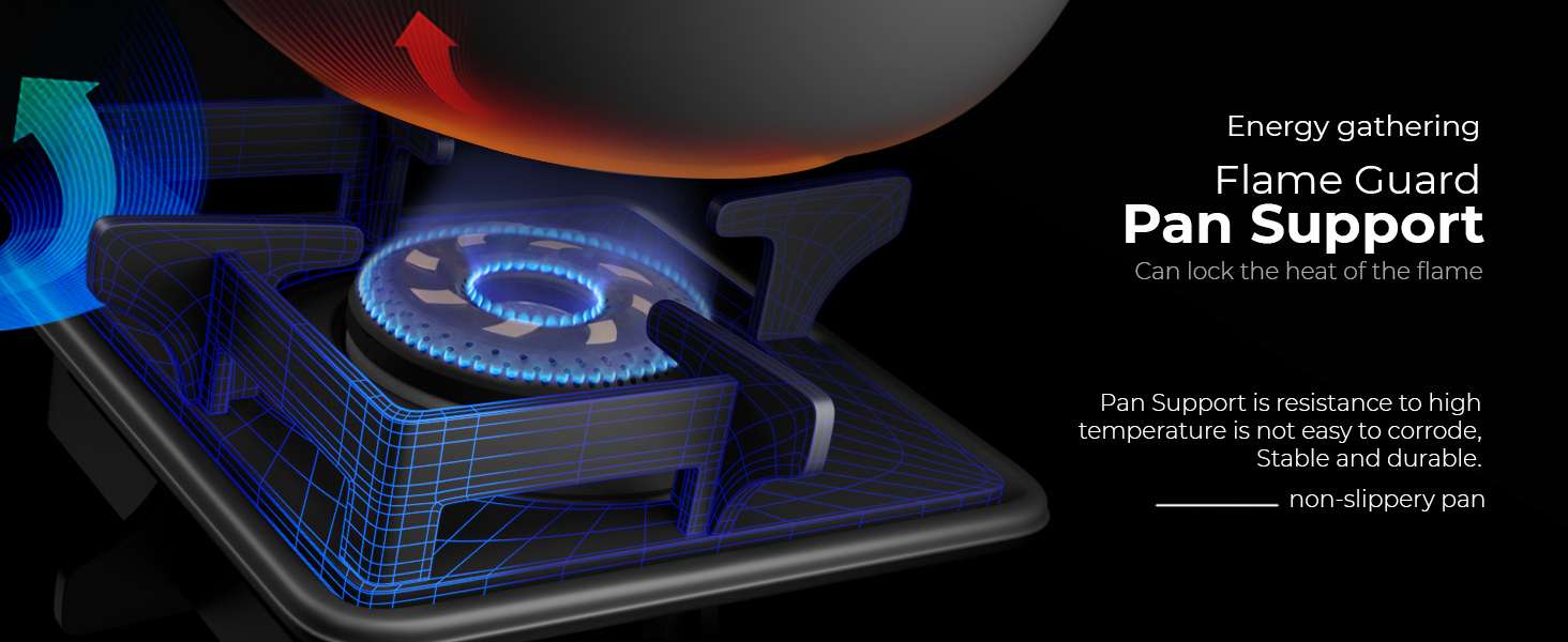 Sunshine Slimmest Magnite 4 Burner Glass Hob Top Cooktop Manual Ignition (PNG) - Image 14