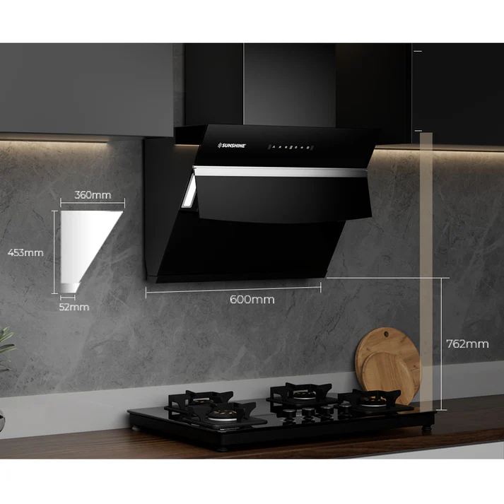Sunshine Kosmo Plus-60 Wall Mounted Designer Auto Clean Hoods Chimney - Image 9