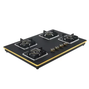Sunshine Shine Gold Four Burner Gas Stove/Hob Top Auto Ignition (LPG)