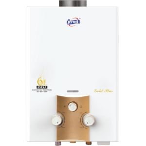 Jyoti Gold Plus LP Instant Gas Geyser | Fully Automatic Low Pressure Gas Water Heater | 6Ltr Capacity Copper Tank | ISI Mark Heating Element