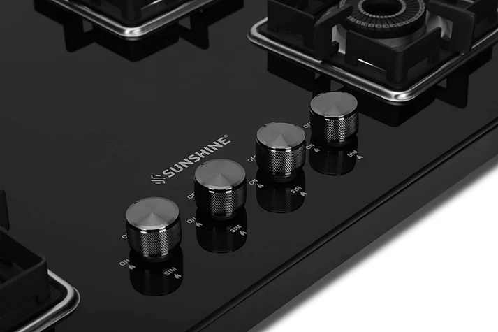Sunshine Shine Four Burner Gas Stove/Hob Top Auto Ignition (LPG) - Image 4