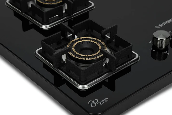 Sunshine Shine Four Burner Gas Stove/Hob Top Auto Ignition (LPG) - Image 5